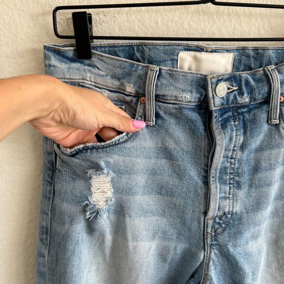 MOTHER SUPERIOR The Tomcat High Rise The Confession Light Blue Jeans Womens 29 - Picture 9 of 11